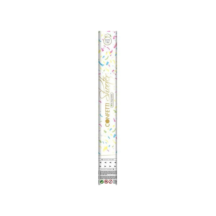 Confetti kanon biologisch - 40cm - Multicolor - Rijstpapier