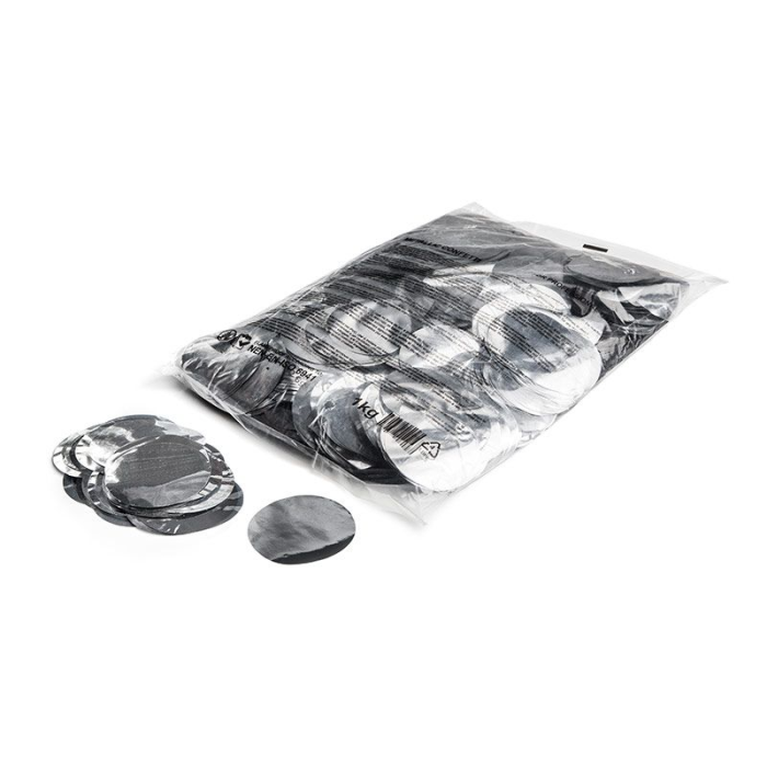CON13SL – Confetti rondjes zilver metallic 1kg