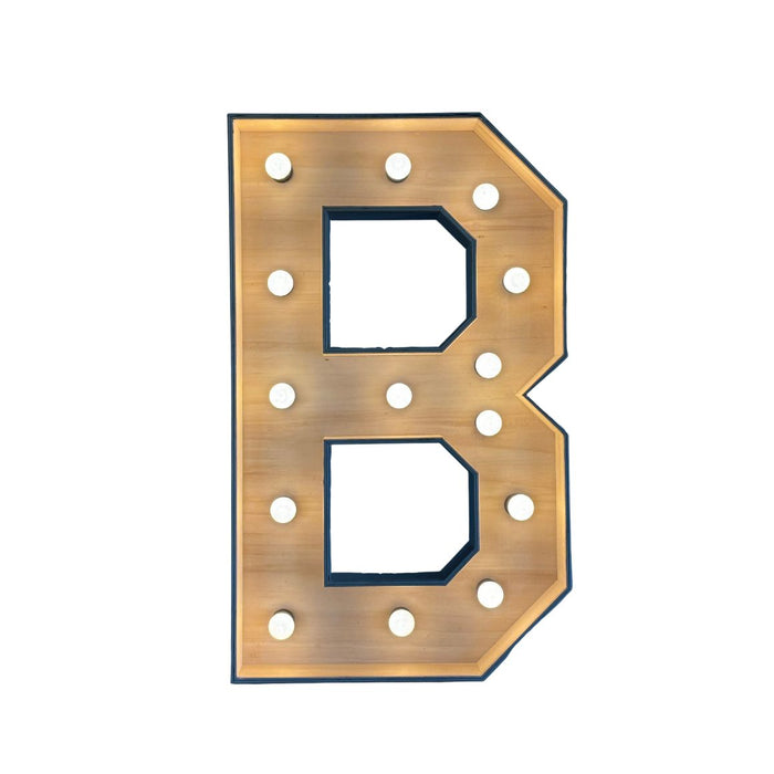 Verlichte letter – B