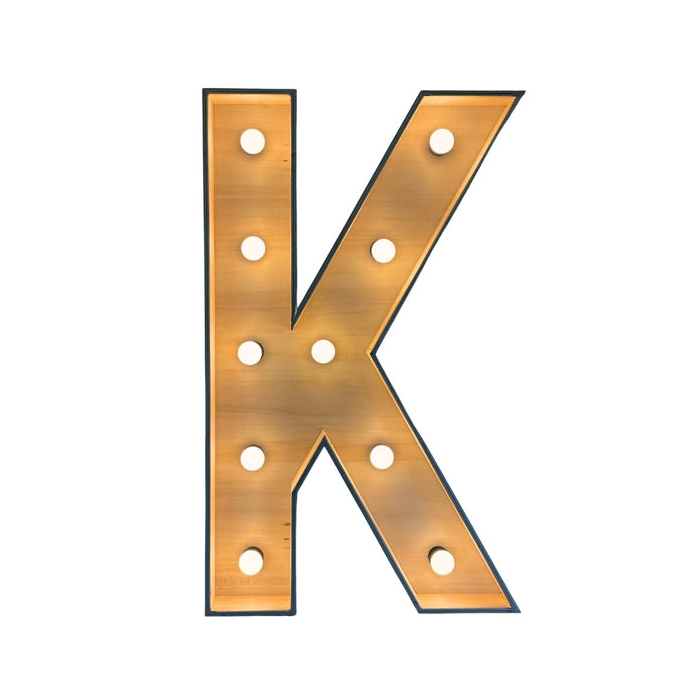 Verlichte letter – K