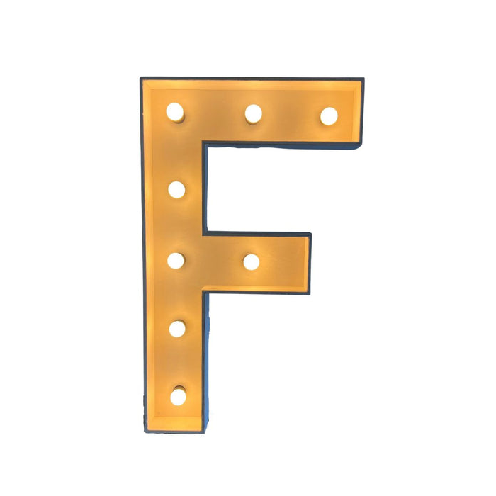 Verlichte letter – F