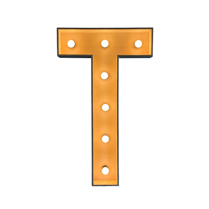 Verlichte letter – T