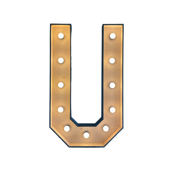 Verlichte letter – U