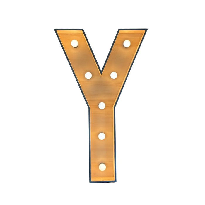Verlichte letter – Y