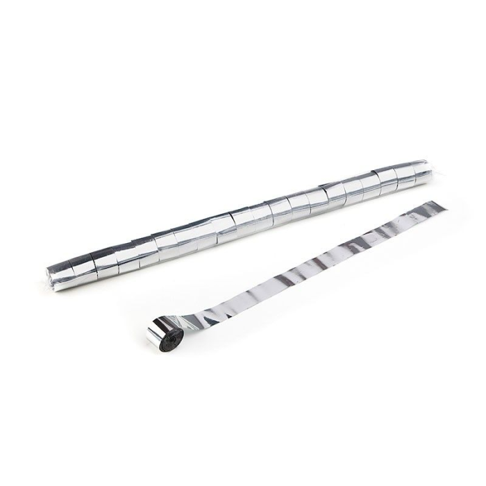 STR13SL – Streamer zilver metallic 20m x 25mm