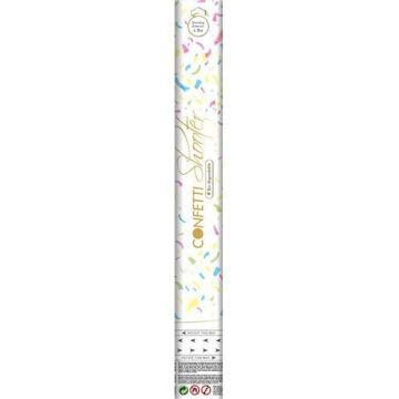 Confetti kanon biologisch - 40cm - Multicolor - Rijstpapier