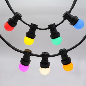 Prikkabel Gekleurd - verschillende kleuren - 10 meter - koppelbaar