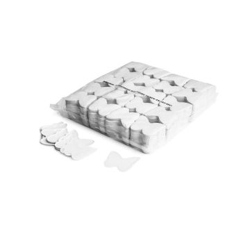 CON07WH – Confetti vlinders wit papier 1kg