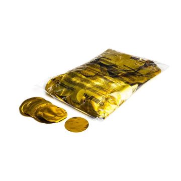 CON13GL – Confetti rondjes goud metallic 1kg