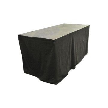 DJ meubel podiumdeel 1x0,5m op 100cm met zwarte afrok