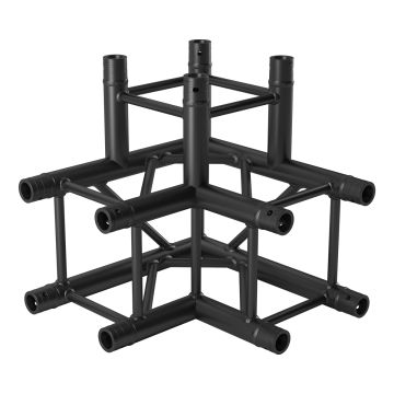 Vierkant truss - 3-weg 90 graden hoek - zwart (prolyte competable)