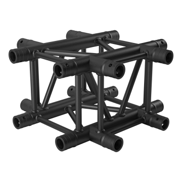 Vierkant truss 4-weg kruis - zwart - Prolyte compatible