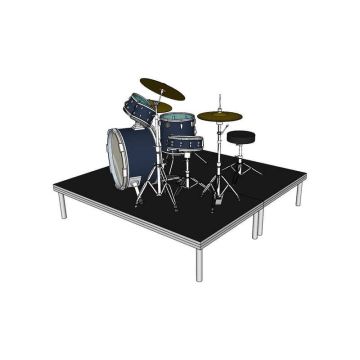 Drumriser 2x2 meter (20 cm hoog)
