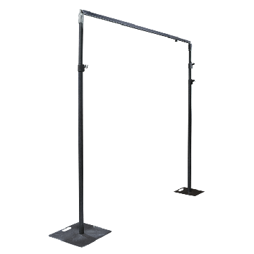 Pipe & Drape frame - 9 meter lengte - 3 meter hoog - zwart