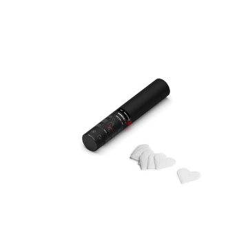 HC01WHH – Confetti hartjes wit papier 28cm HH
