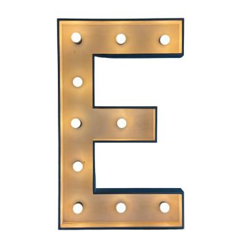 Verlichte letter – E
