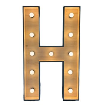 Verlichte letter – H