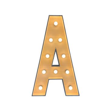 Verlichte letter – A