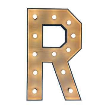 Verlichte letter – R