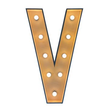 Verlichte letter – V