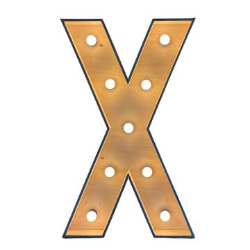 Verlichte letter – X