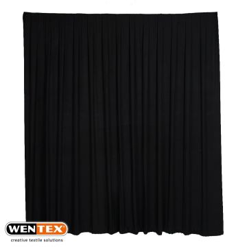 Pipe & Drape - Zwart - per 3 meter