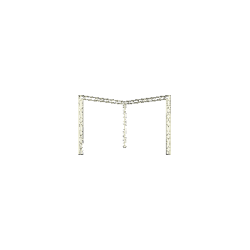 Truss open- corner 4x4x4m (LxBxH) buitenmaten