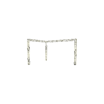 Truss open- corner 6x4x4m (LxBxH) buitenmaten