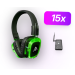 Silent Disco pakket - 20 koptelefoon - 1 zender afbeelding