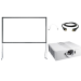 Beamer 3200 Lumen met projectiescherm 230 x 120cm afbeelding